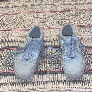 Light blue old school vans